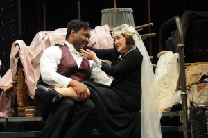 Michael Sumuel as Figaro and Anna Christy as Susanna. Photo by Mark Kiryluk.