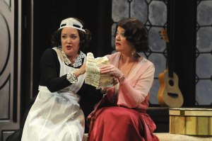 Anna Christy as Susanna and Sinéad Mulhern as the Countess. Photo by Mark Kiryluk.