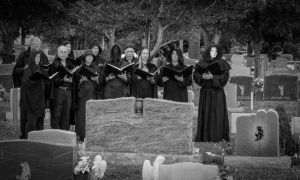 Seicento's singers getting in the mood for Halloween