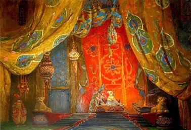 Set design for a ballet production of Rimsky-Korsakov's Scheherazade, but Léon Bakst.