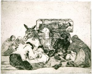 Francisco Goya: "Strange Devotion," Plate 66 of "Disasters of War"