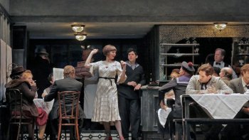 The San Diego Opera's production of "La Boheme" (with Sara Gartland as Musetta). Photo: Ken Howard