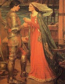 Tristan and Isolde. Painting by John William Waterhouse, 1911.