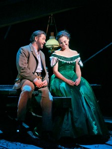 Nathan Gunn (Inman) and Isabel Leonard (Ada) in ‘Cold Mountain.’ Photo © Ken Howard for Santa Fe Opera