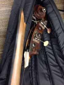 Masciadri posted this photo of his damaged bass on Facebook