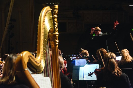 Michael Butterman conducts the Boulder Phil - Glenn Ross Photo